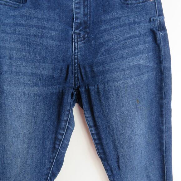 Fashion Nova Blue High Rise Curvy Skinny Jeans Size 0 Dark Wash Stretchy - Picture 4 of 7